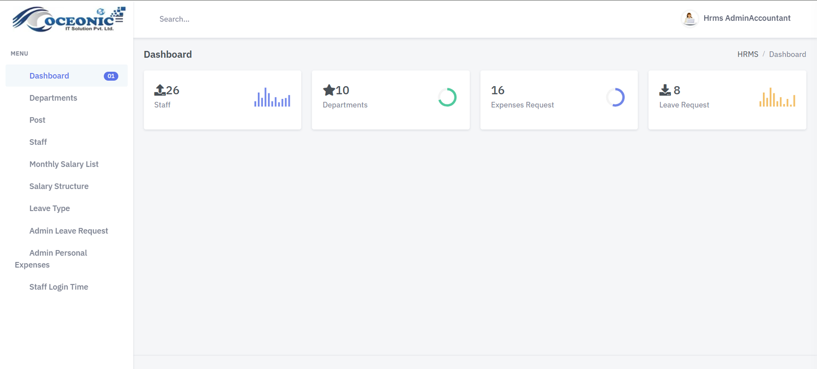Admin Oceonic HRMS